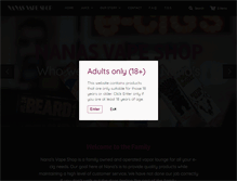 Tablet Screenshot of nanasvapeshop.com